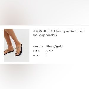 Metal shell sandals